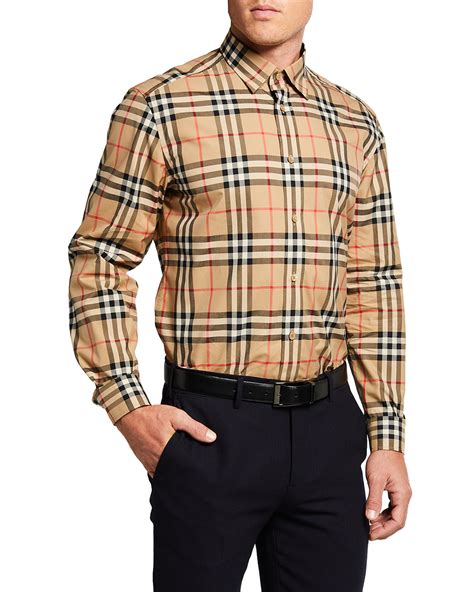 burberry caxton|Burberry Men's Caxton Check Sport Shirt .